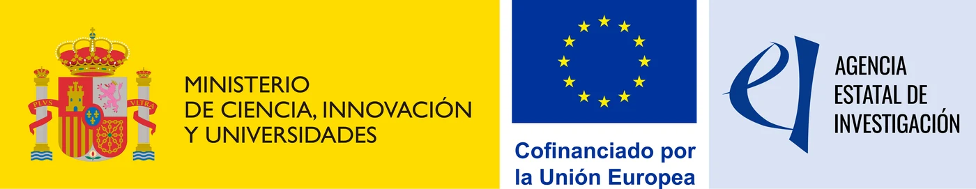 Ministerio de Ciencia, Innovación y Universidades · Cofinanciado por la Unión Europea · Agencia Estatal de Investigación